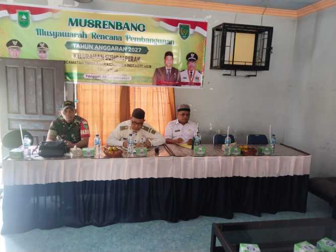 Serka Jondri Dukung Perencanaan Pembangunan Lewat Musrenbang Kelurahan Sungai Perak