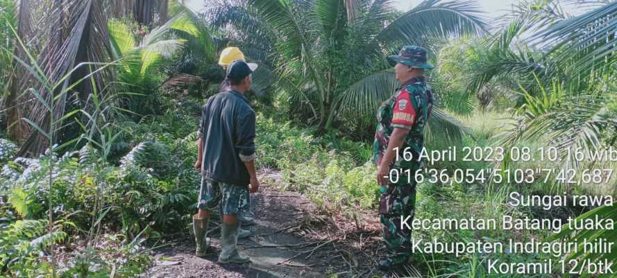 Serda Sukiran Cegah Pembakaran Liar Warga Setempat