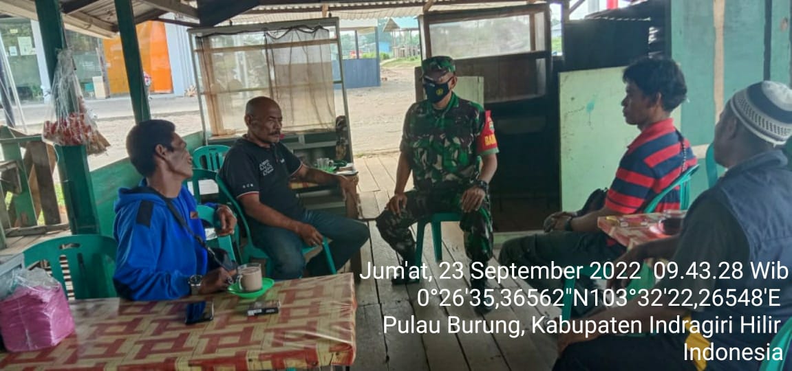 Serda Arlansyah Babinsa Koramil 11/Pulau Burung Berusaha Mengubah Kebiasaan Buruk