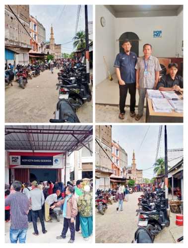 BLT-Kesra Cair Serentak, Kantor Pos Keritang Dipadati Warga 17 Desa