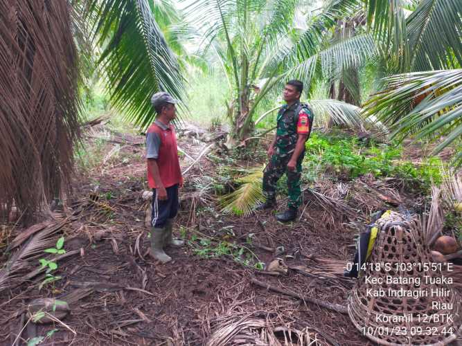 Babinsa Sosialisasi Terpadu Karhutlah