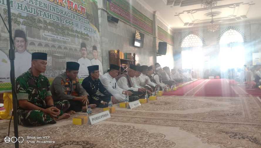 Babinsa Seberang Tembilahan Selatan Sertu M.Yasin Lakukan Pam Manasik Haji 2023