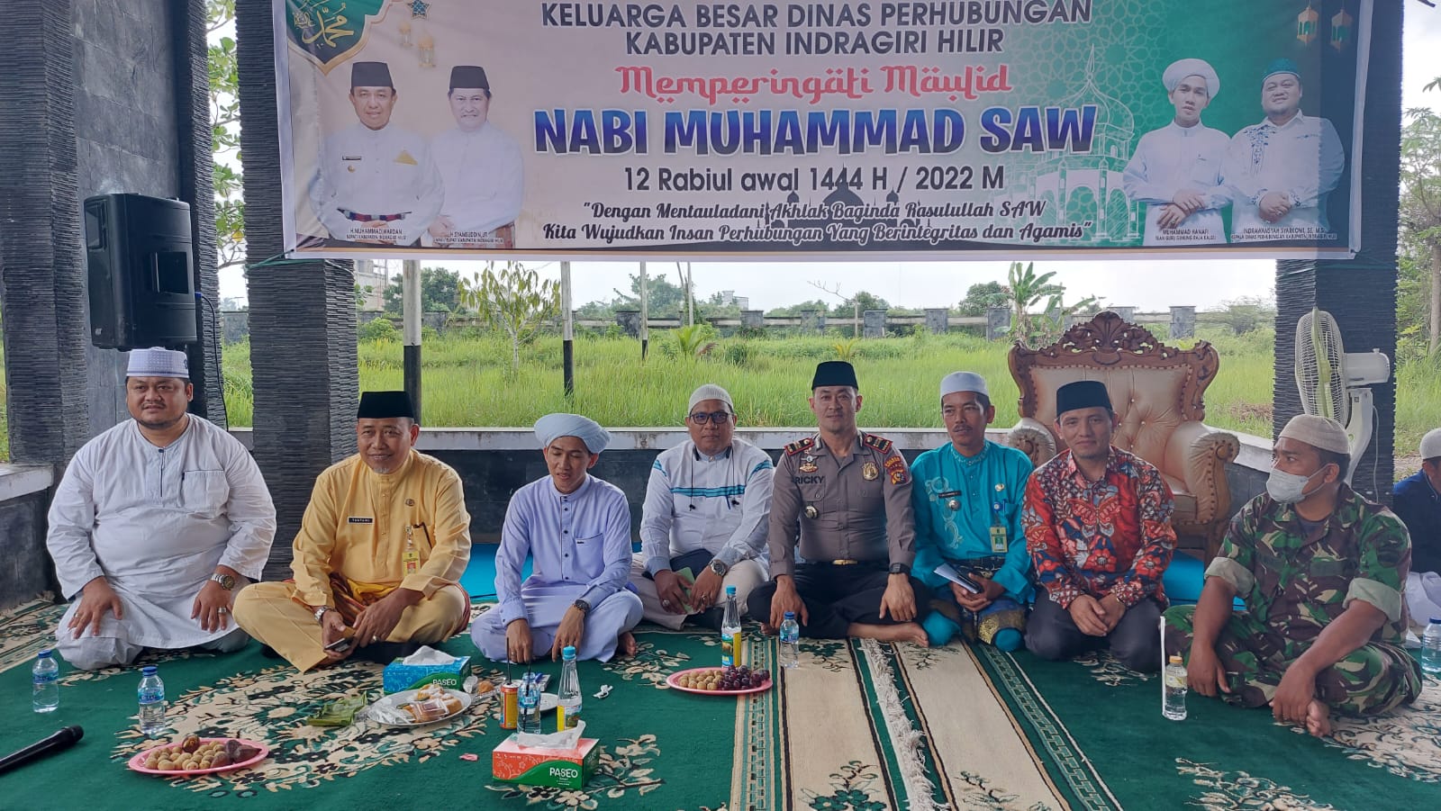 Mewakili Danramil,Pelda Indra Mukri Menghadiri Majelis Maulid Nabi Muhammad Saw