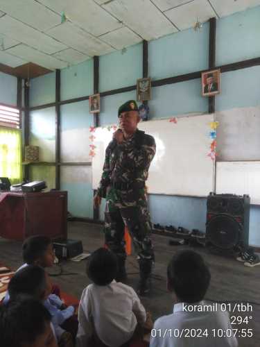 Pelda Darmansyah Berikan Materi Wasbang Bagi Siswa Sekolah Dasar