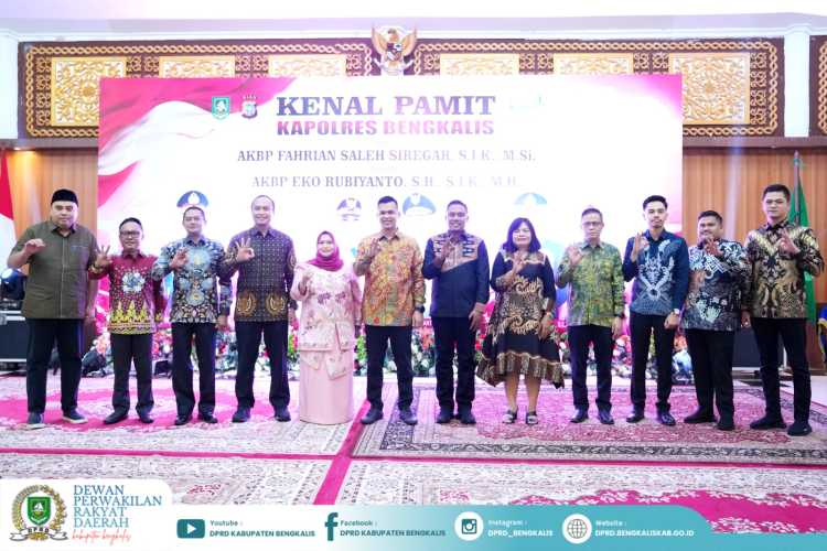 Ketua DPRD Bengkalis  Hadiri Kenal Pamit Kapolres Bengkalis, Tegaskan Pentingnya Sinergi