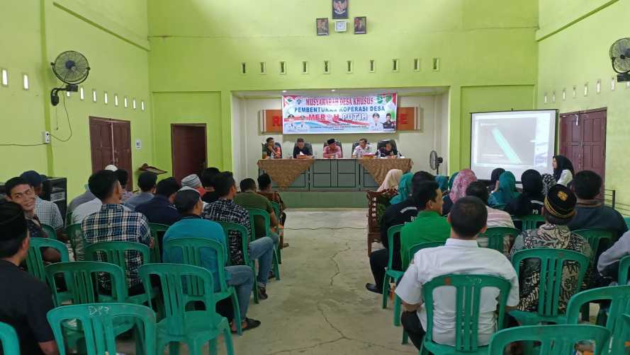 Desa Pulau Palas Dorong Kesejahteraan Lewat Pendirian Koperasi Merah Putih