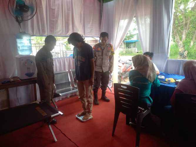 Polsek Tempuling Sediakan Cek Kesehatan Gratis di Pos Pelayanan Lebaran 2026 untuk Pemudik