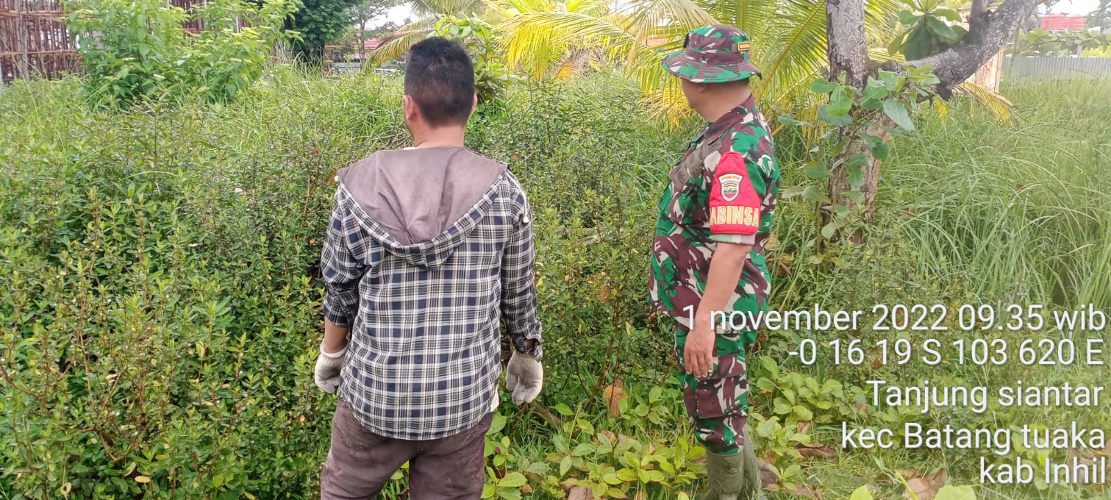 Babinsa Sungai Rawa Kontrol Karlahut