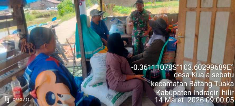 Babinsa Kuala Sebatu Prioritaskan Penanganan Karhutla Secara Inovatif dan Preventif
