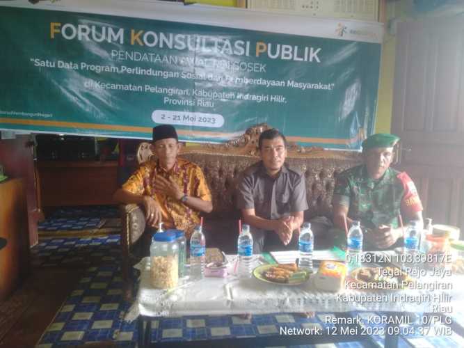 Babinsa Membuka Forum Konsultasi Publik Desa Tegal Rejo