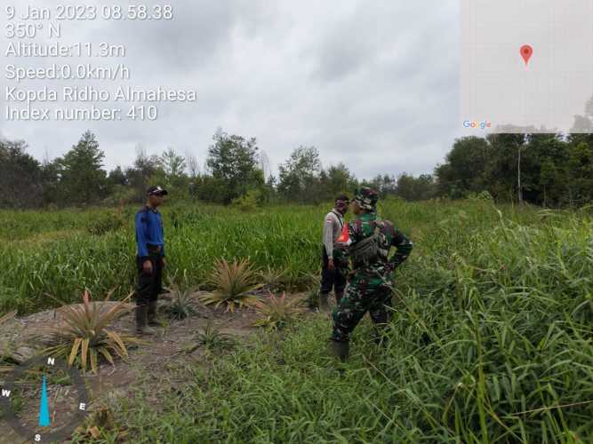 Kopda Ridho Patroli Pemantauan titik Hospot Lahan Konsesi