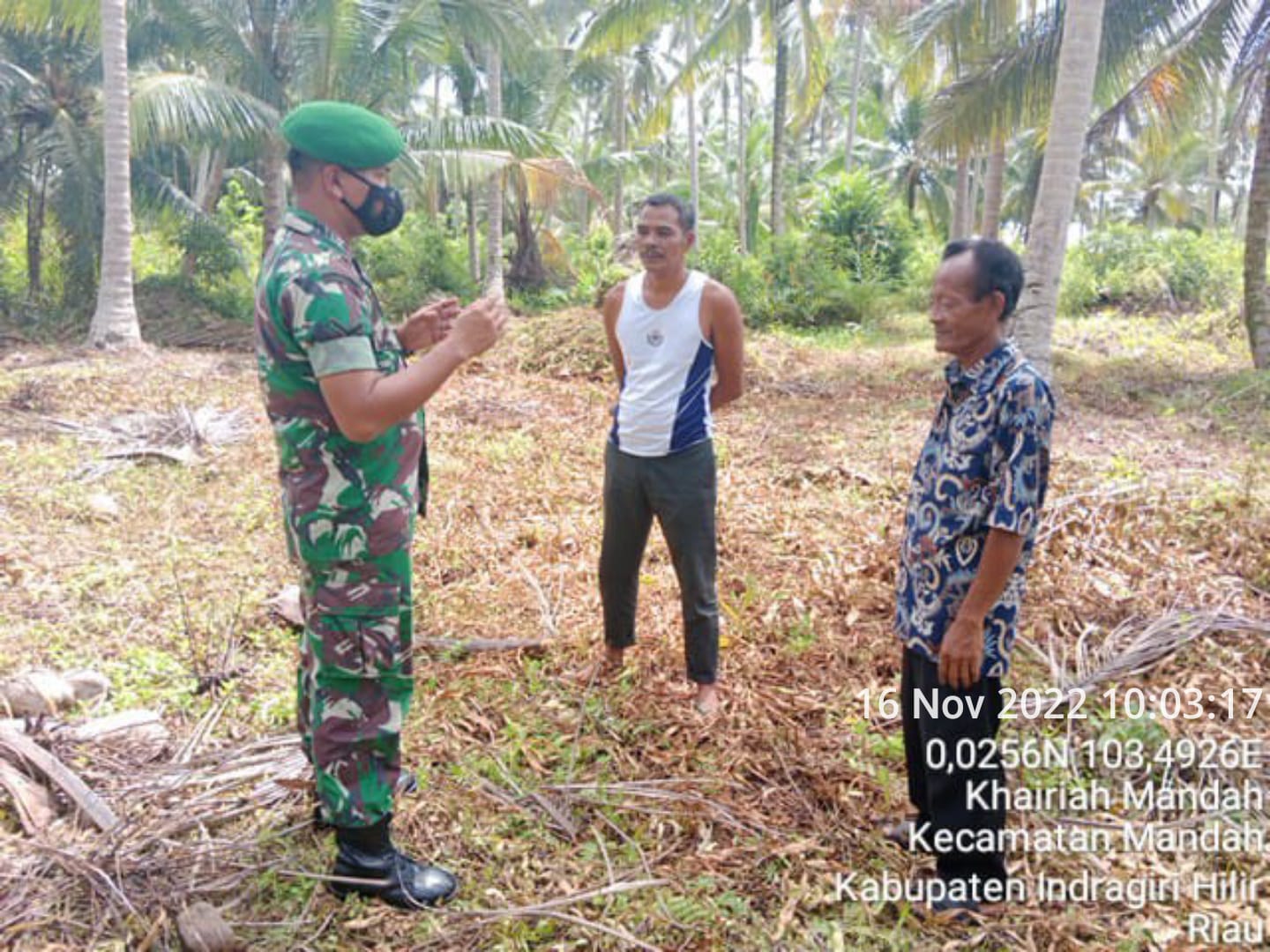 Serda Roni Uji Kesadaran Warga Menjaga Lahan