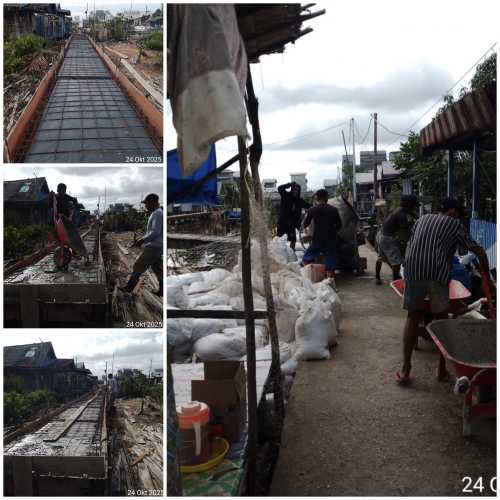 Pembangunan Jalan Lorong Raja Desa Perigi Raja Terus Dikebut, Pemerintah Desa Fokus Tingkatkan Infrastruktur