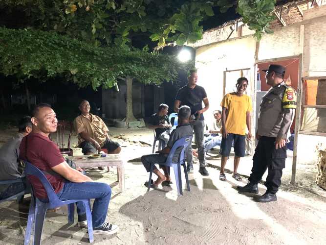 Polsek Indrapura Laksanakan Patroli Malam untuk Ciptakan Kamtibmas yang Aman