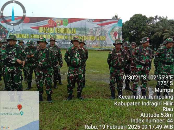 Babinsa Mandah Partisipasi Aktif Pembukaan TMMD Ke -123 Mumpa