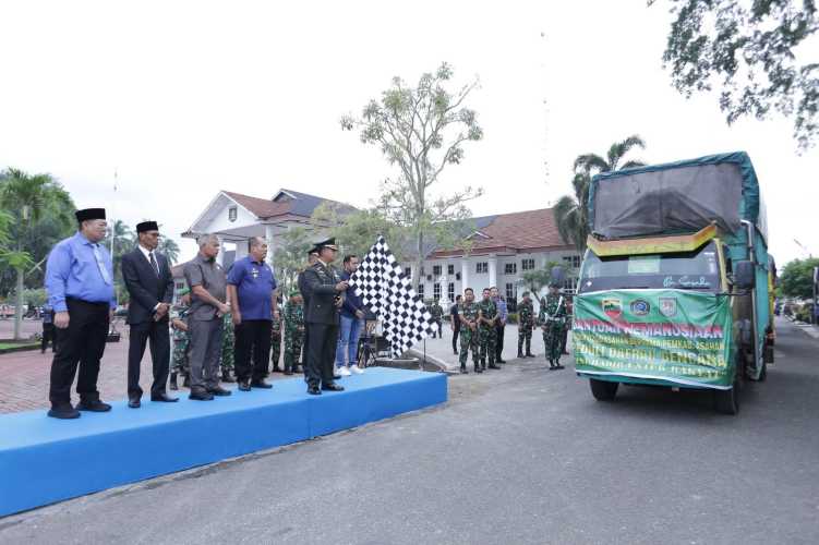Bupati Asahan Lepas Bantuan Kemanusiaan untuk Korban Bencana Alam
