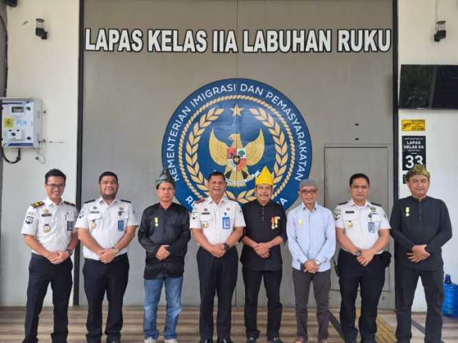 Kalapas Labuhan Ruku Terima Kunjungan Audiensi Majelis Kedatukan Melayu Batu Bara