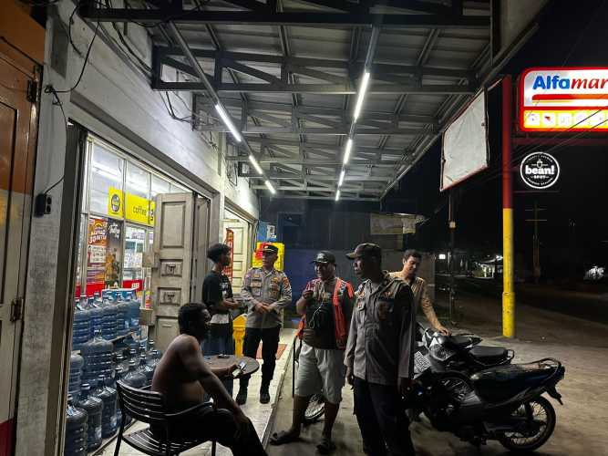 Polsek Indrapura Gelar Patroli Malam Antisipasi Gangguan Kamtibmas