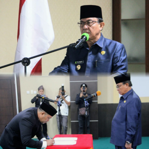 Bupati H.M Wardan Melantik Jabatan Pimpinan Tinggi Pratama di Lingkup Pemda Inhil