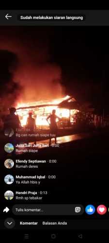 Breaking News, Satu Rumah di Perigi Raja Ludes Terbakar Tadi Malam