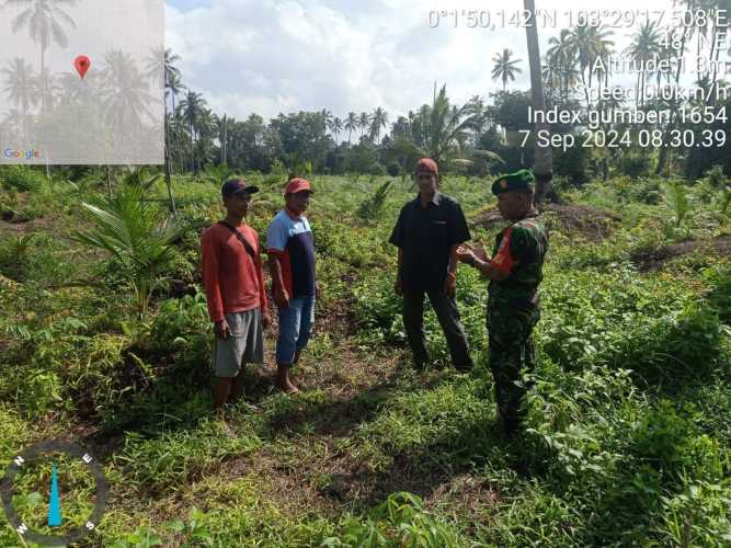 Babinsa Belaras Terus Membina Jaring Karhutlah dalam Mencegah Karhutlah