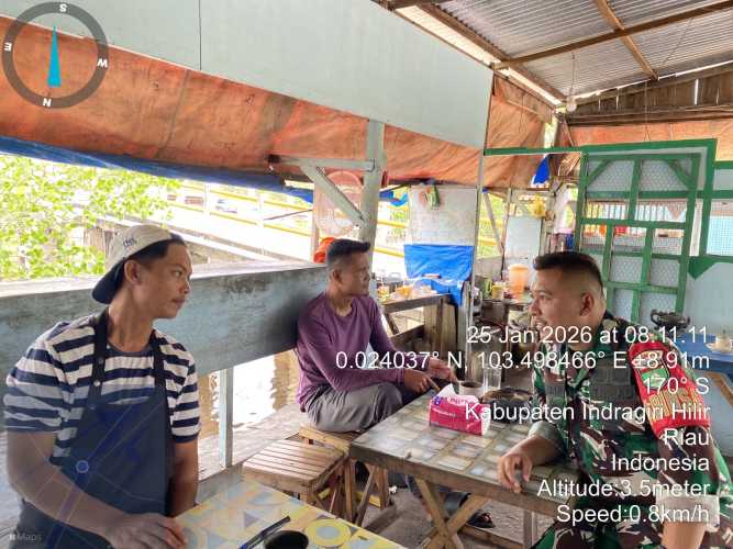 Babinsa Mandah melaksanakan pendinginan situasional,