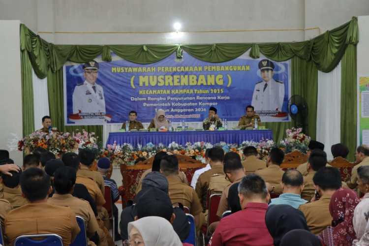 Wakil Ketua DPRD Kampar Zulfan Azmi Hadiri Musrenbangcam