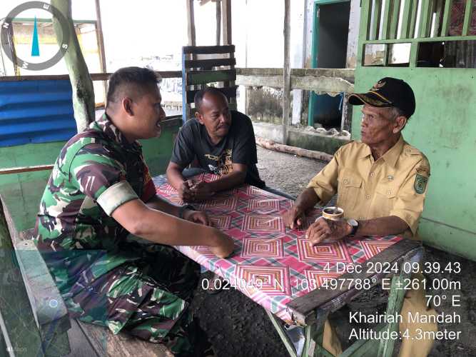 Babinsa Bekawan Membentuk Jaring Kamtibmas Terpadu