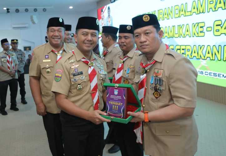 Komandan Kodim 0208/Asahan Hadiri Pengukuhan Ketua Mabicab Pramuka Asahan Masa Bakti 2024–2029