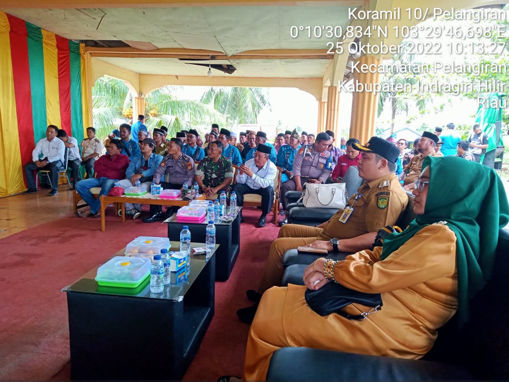 Mewakili Danramil 10/Pelangiran,Serka Sugianto Hadiri Pisah Sambut Camat