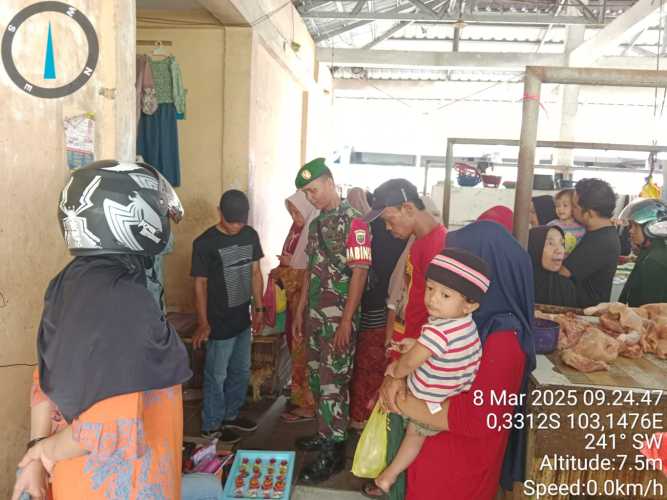 Serda Ronald Manalu Jaga Stabilitas Harga Sembako di Bulan Ramadhan