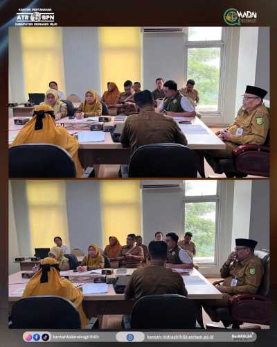 Sinergi Strategis, Kantor Pertanahan Indragiri Hilir dan Pemda Perkuat Integrasi Tata Ruang Lewat Forum Kolaboratif