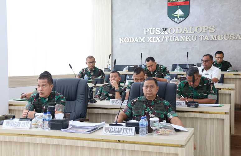 Pangdam XIX/Tuanku Tambusai Instruksikan Personel Perkuat Kesiapsiagaan Karhutla