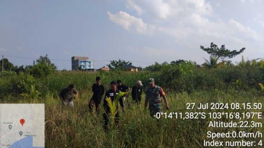 Guna Wilayah Bebas Karhutlah, Babinsa Larang Warga Membakar Lahan