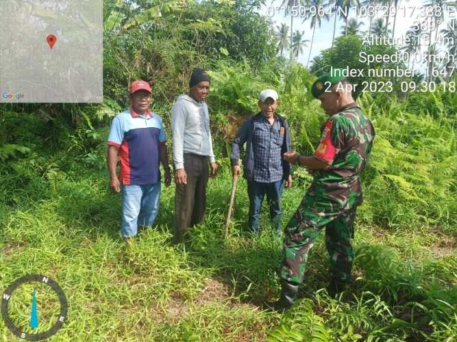 Babinsa Terangkan Teknis  Pencegahan Karhutlah