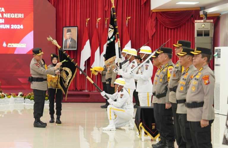 Upacara Pemuliaan Nilai-nilai Tribrata Pataka Polda Riau Tuah Sakti Hamba Negeri, Jelang Hari Bhayangkara ke-78