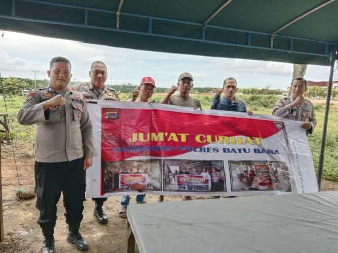 Sat Binmas Polres Batubara Laksanakan Jumat Curhat Sambang dan Cooling System untuk Menjaga Harkamtibmas