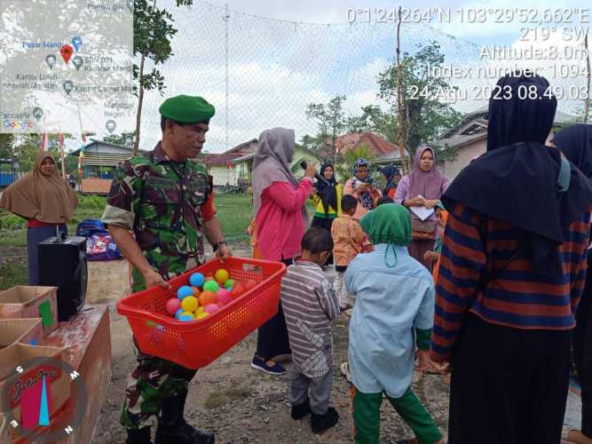 Serma H.Situmorang Mengajari dan Mendidik Akhlak dan Moral Anak-Anak Paud Sejak Dini