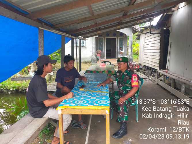 Sertu Syamsir Ingatkan Warga Upaya Menjaga Keamanan Kebersihan Lingkungan