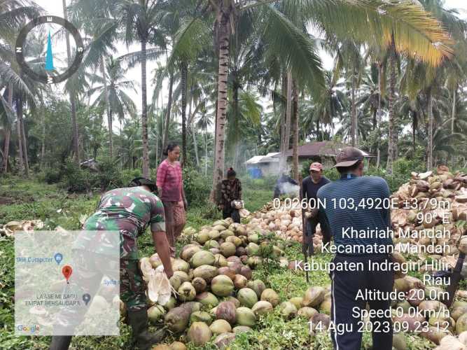 Babinsa Ingatkan Petani dalam Bekerja