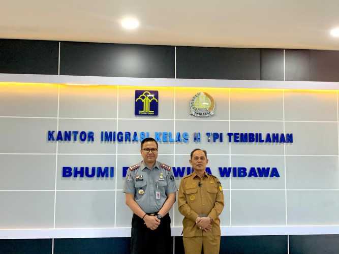 Pj.Bupati Inhil Kunjungi Imigrasi Tembilahan,