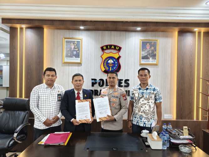 Polres Inhil dan LBHK Markfen Justice Jalin Kerjasama Berikan Layanan Hukum