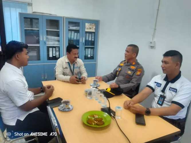 Kapolsek Pulau Burung Perkuat Sinergitas Lewat Silaturahmi Bersama Forkopimcam,Perusahaan dan Elemen Masyarakat