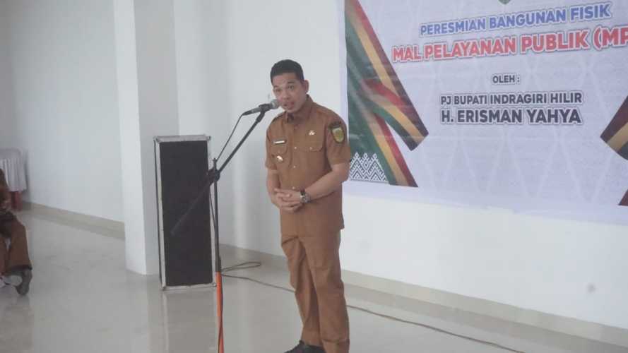 Pj Bupati Resmikan Mal Pelayanan Publik, Icon Baru Kabupaten Inhil