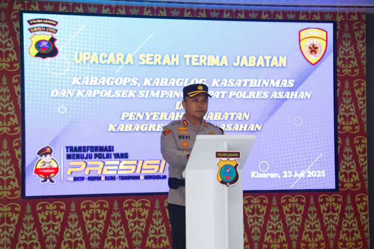 Kapolres Asahan Pimpin Sertijab Pejabat Utama