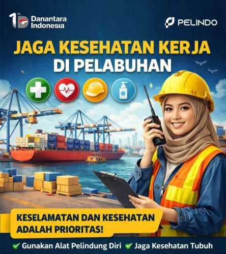 Imbauan Kesehatan Kerja di Pelabuhan  Pekerja Diminta Lebih Waspada dan Disiplin Prosedur