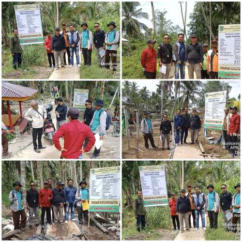 Pemerintah Desa Sungai Intan Menerima Kunjungan Tim Monitoring dan Evaluasi