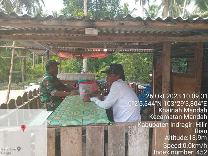 Kopda Sudarwis Memantau Perkembangan Anak dalam Giat Komsosnya