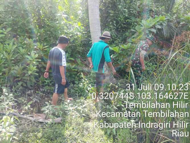 Serda Miskal Menjaga Kawasan Tenbilahan Hilri Bebas Karhutlah