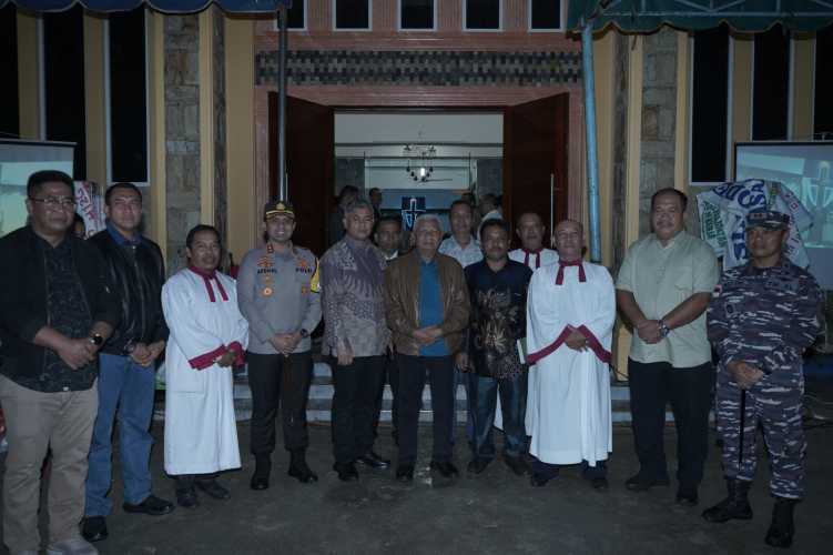 Bupati Asahan Bersama Forkopimda Kabupaten Asahan Monitoring Perayaan Malam Natal 2024